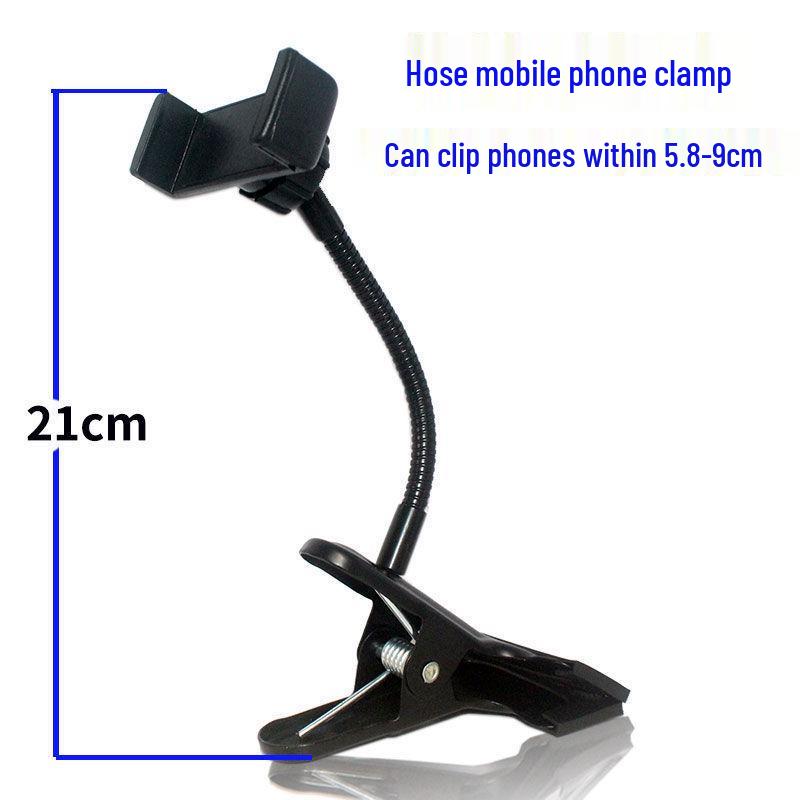 

Flexible Metal Phone Stand with Clamp for Live Broadcasts and Selfies