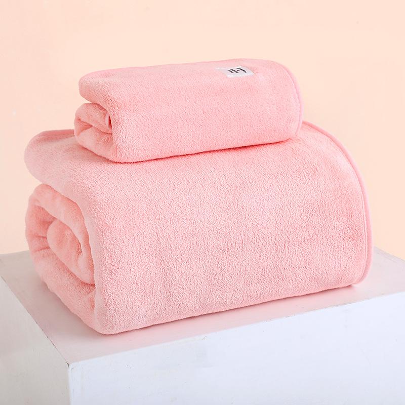 Coral Fleece Bath Towel Pineapple Grid Large Bath Towel Thickened Beach Towel of the Same Style Absorbent Household Adult Bath Towel