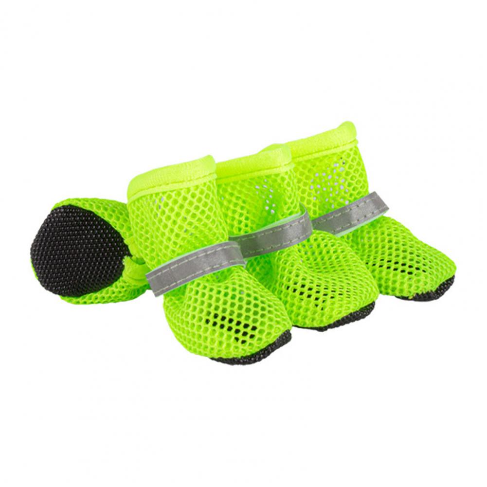 Summer Dog Shoes Dog Shoes with Fastener Tape Breathable Dog Shoes for Summer Outdoor Paw Protectors for Medium Dogs for Walking