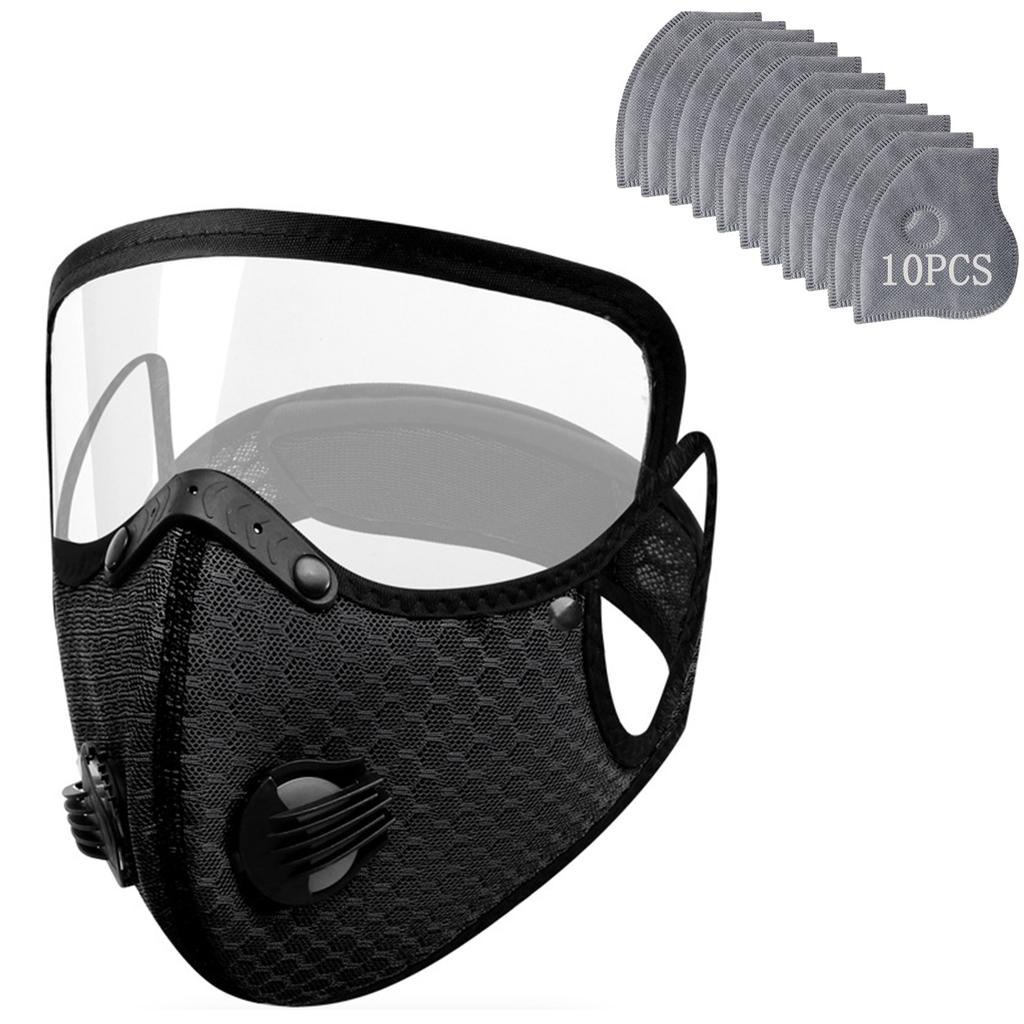 Unisex Reusable Face with 10 Replaceable Filter Inserts, Breathable for Outdoor Work and Daily Use