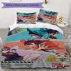 Dandadan Pattern Bedding,Quilt Set Quilt Cover Pillowcase Home Birthday Gift(1 * duvet cover + 2 * pillowcase, without core)_lx