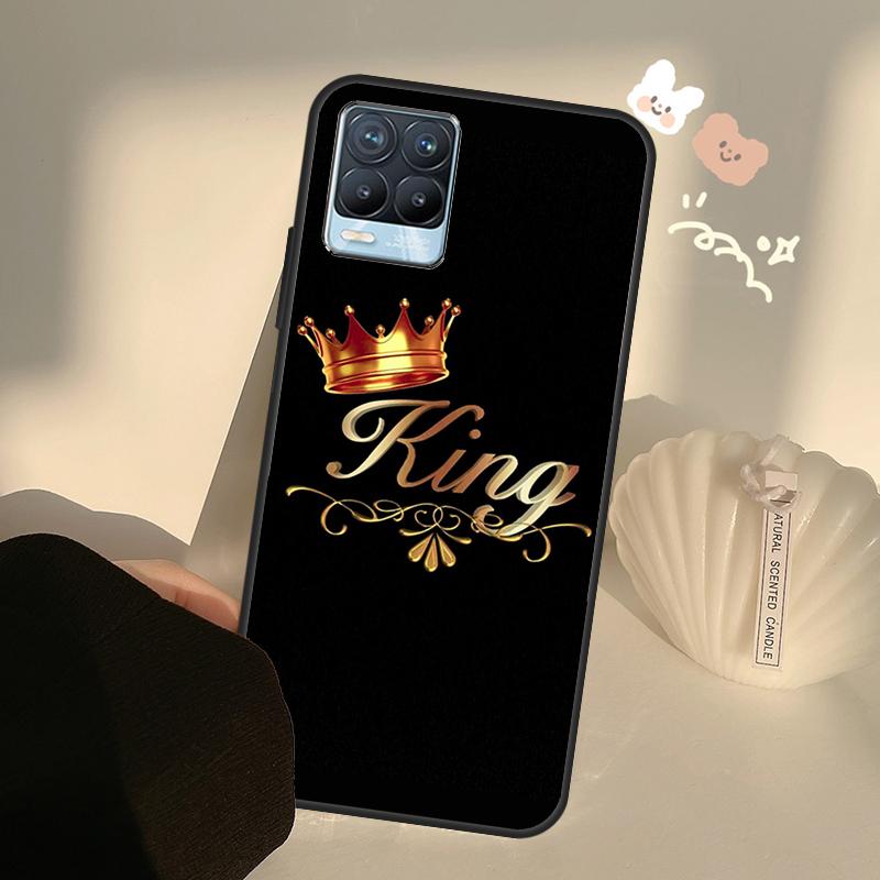 Queen King Crown Case For Realme C55 C63 C61 C51 C53 C25 C65 C67 C71 C75 11 12 13 14 Pro Plus GT6 GT7 15 Pro