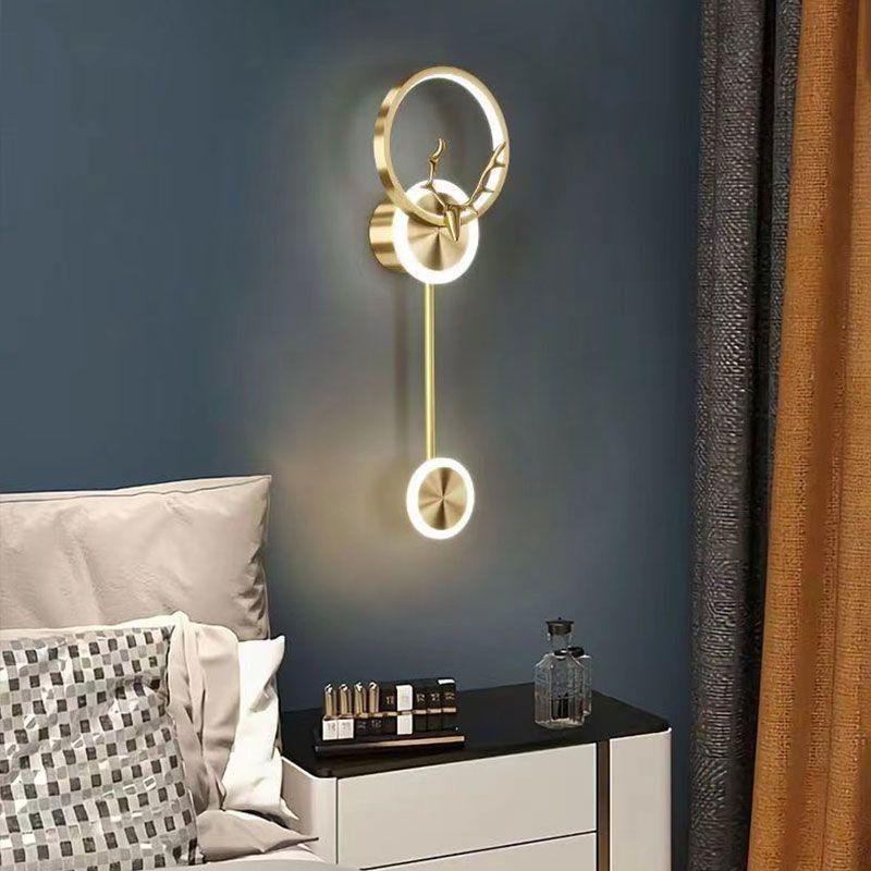Nordic Deer Head Wall Lamp: Modern Minimalist Light for Bedroom, Corridor, Stair, or Living Room