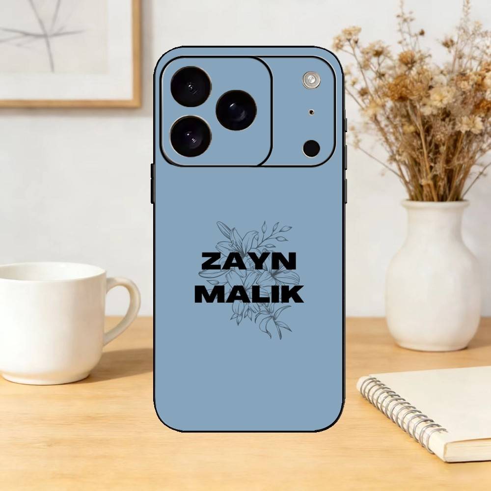 Singer Z-Zayn M-Malik Mind of Mine Phone Case For iPhone 17,16,15,14,13,12,11 Plus,Pro Max,SE4Soft Silicone Black Cover