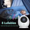 4,3-Zoll-LCD-Bildschirm 720P Babyphone Kamera Video 2X Zoom Temperatur mit langer Akkulaufzeit Nachtsicht Zwei-Wege-Audio Musik