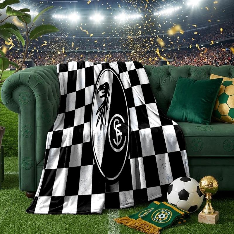 Club Crest Design Throws Blanket Flannel Blankets Plush for Couch Bed Gifts for Men Women Travel picnic blanket Christmas fan gifts