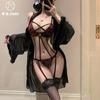 Sexy Lingerie "fell Into Love" Sexy Lace Three-point Strap Onesie Without Temptation To Gather