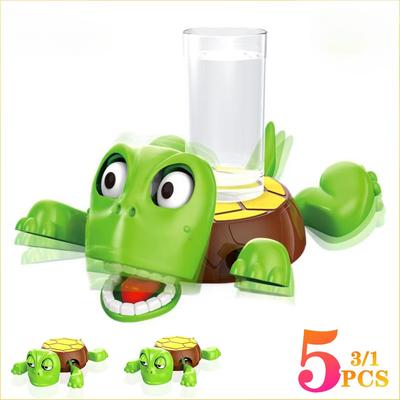 1-5 ADET Komik Kaplumbağa Bardak Altlığı Basan Gözlerle   Plastik Masa Dekoru  Gençler için Mükemmel Hediye  Yetişkinler Karışık Renkler  Kaplumbağa Dekoru