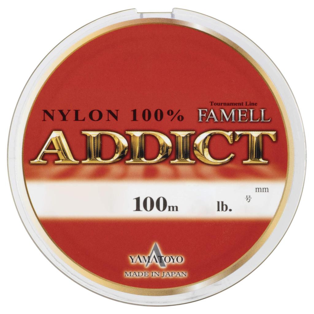 YAMATOYO Nylon Line Famel Addict 100m No. 2.0 8lb Titanium