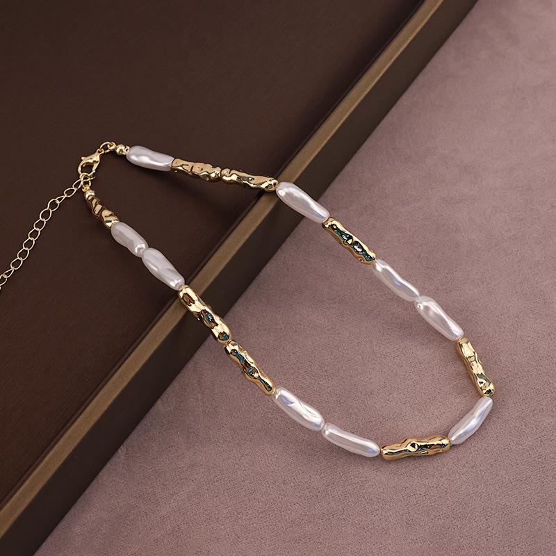 Jinlian spacer beads diy bracelet baroque special-shaped pearl necklace earrings jewelry золотой