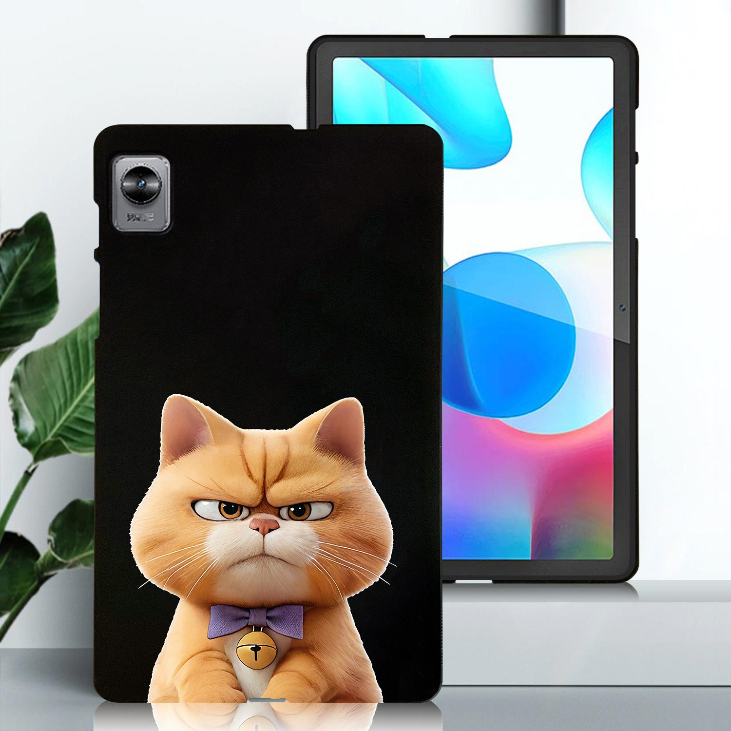 

Мягкий черный защитный чехол TPU с изображением щенка и кота для OPPO Realme Pad Mini 8,7 , противоударный чехол для планшета OPPO Realme Pad Mini 8.7