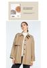 Available: Nan You Women's Asymmetric Trench Coat - 2026 Spring/Autumn Collection, Petite Size, Versatile and Stylish.