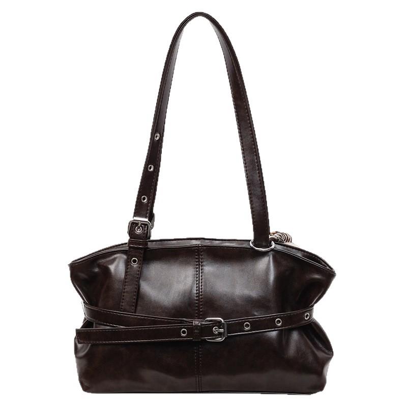 Maillard Retro Women's Underarm Bag - Autumn/Winter 2025 Trendy Niche Tote, Simple Commuter Style.