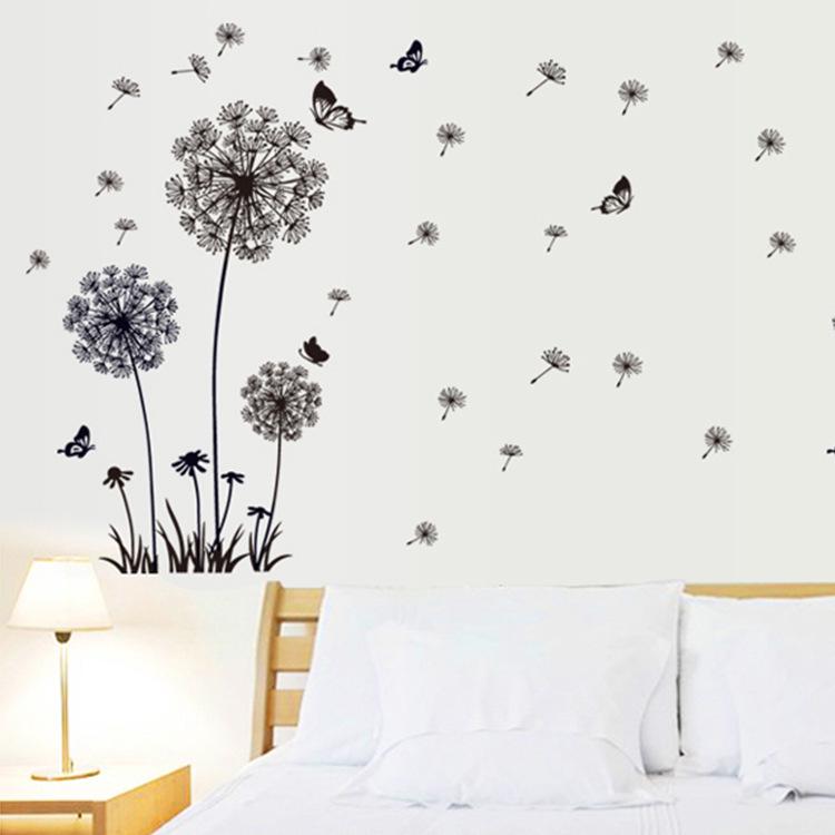 Self-adhesive Dandelion Wallpaper for Living Room and Bedroom - Cover Ugly Walls with Warm Decorative Stickers.