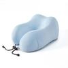 Portable Cooling Ice Silk Memory Foam U-Shaped Neck Pillow - Cervical Support for Office Nap, Flight & Summer Travel