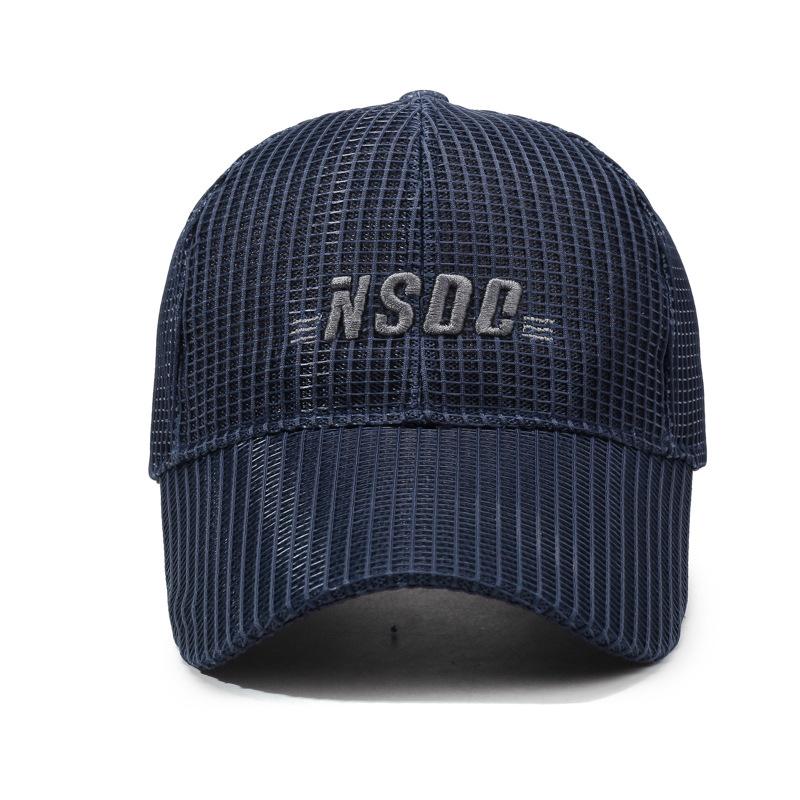 Summer Long Brim Baseball Cap Men's Outdoor Net Sun Hat Breathable Fishing Cap
