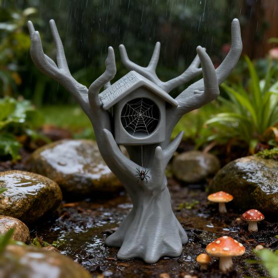 Jumping Spider Tree House Climber Hideout Tree-shaped Spider Hideaway Climbing Hiding Combo House for Small Critters Insect Pets Spider Enclosure