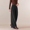 IEF 2025 Winter Korean Style Wool Wide-Leg Pants