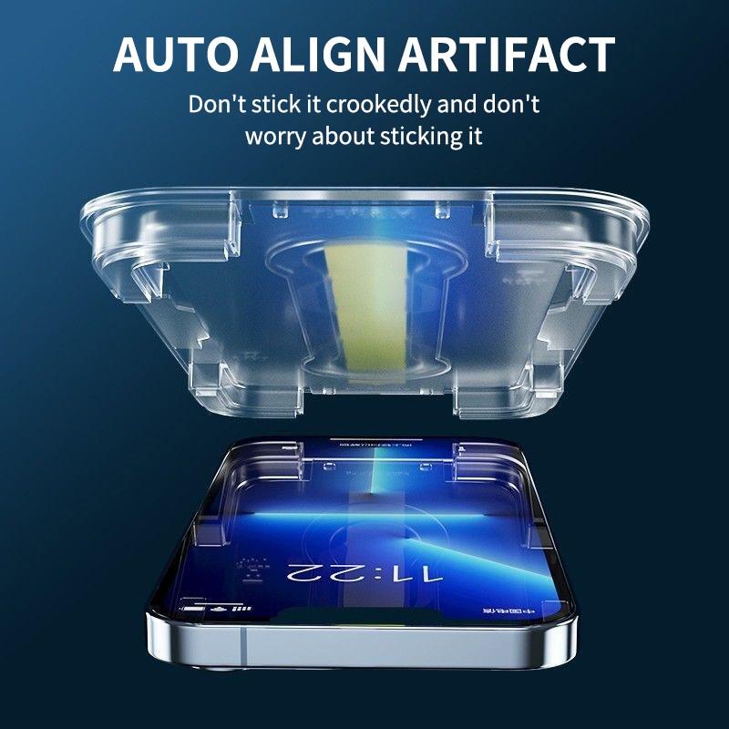 9D Full Cover Tempered Glass For iPhone17 16 15 14 13 12 11 Pro Max Deliver Mount Aids Screen Protector For iPhone X XR XS MAX 14 Glass