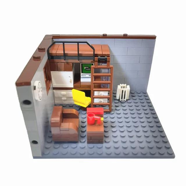 City House Building Blocks Toys for Children Boys Girl DIY Gifts MOC Bricks Bedroom Living Room Furniture Model Juguetes Bloques