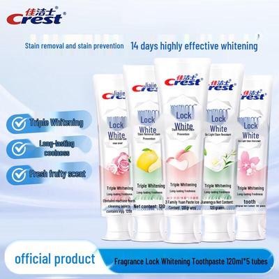 Crest Lock White Whitening Zahnpasta, 5er-Packung