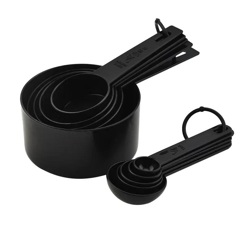 5/10pcs Multi-purpose Measuring Cup Measuring Spoon Gauge Tool Plastic Handle Spoon Flat-bottomed Spoon Kitchen Cooking Gadget