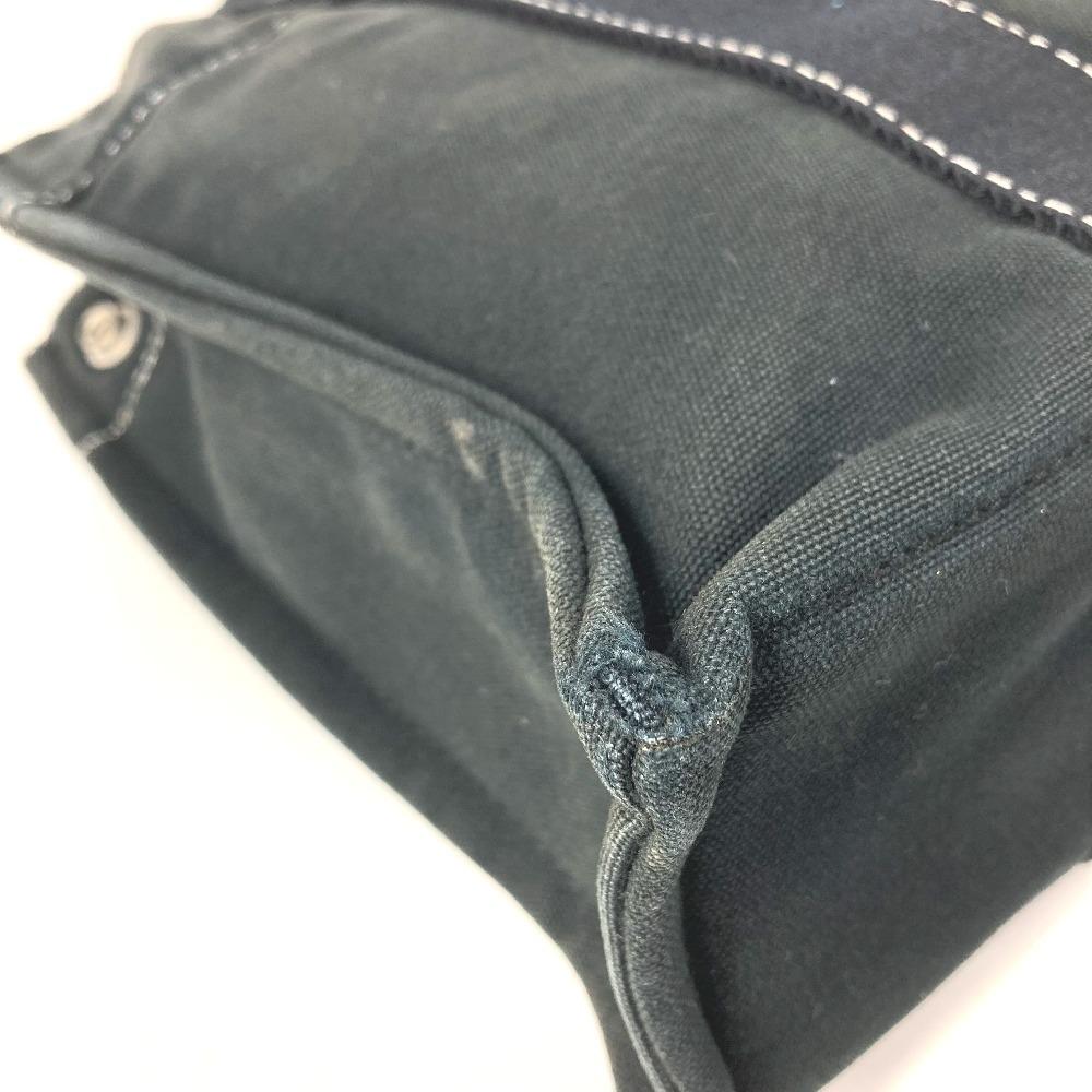 HERMES Deauville PM Deauville PM Bag Tote Bag Hand Bag Canvas Black