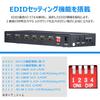 ELEVIEW HDMI Matrix 4 Audio Separation Downscaling 2 Manual Remote Selector, Inputs/2 Outputs, (Optical Digital/3.5mm), 4K60Hz/1080p120Hz, Function,