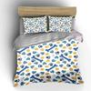 Dog Bones and Paw Prints Pattern Bedding Duvet Cover Set Duvet Cover Pillowcases  (1*Duvet Cover 2*Pillowcases, Without Duvet Insert)