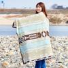 Hagiwara "Rapha" Towel Blanket, Approx. 100 X 178 Cm, 100% Cotton, Outdoor Beach Towel, Thick, Large, Native American Pattern