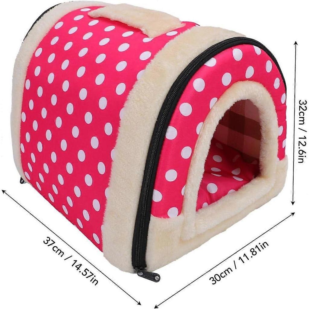 Portable Pet House, Comfortable Semi-enclosed Pet Bed, Suitable for Cats and Kittens, with Sturdy Handles, Spacious Dog House, Made of Oxford Cloth, S