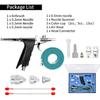 Double Action Airbrush Kit, Trigger Air Brush Spray Gun with 0.3, 0.2, 0.5mm Needles, 3 Sets Nozzles, Air Cap, 2cc/5cc/13cc Paint Cup, Air Hose, for