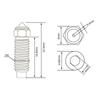 5-Piece 0.4mm Silver Chromium Zirconium Copper Nozzle for Neptune 4Plus/4Max
