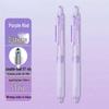 Zhibi DS-0179 Push-Type Gel Pen 0.5mm, Black, Quick-Drying, Silent, Smooth Tip for Practice.