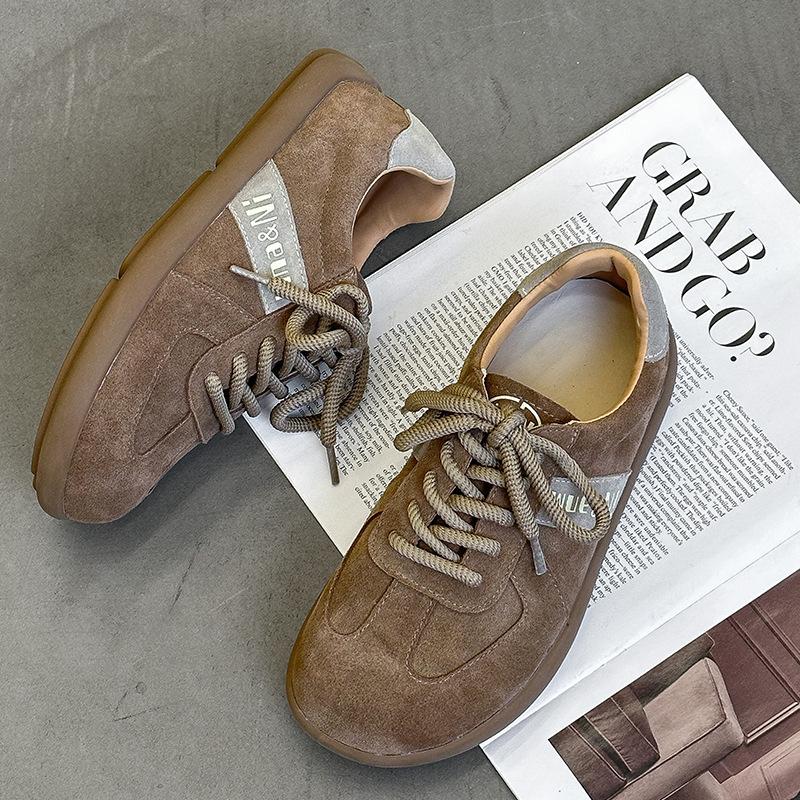 

Fujin Жіночі ботильйони з натуральної коров’ячої шкіри 2 см, модні масивні кросівки, зручні ботфорти на підошві, різнокольорові весняні туфлі 40 хакі