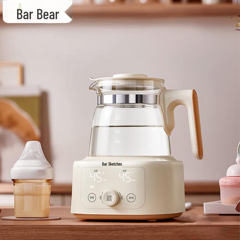 Bear 1.3L Smart Glass Thermostatic Kettle CN plug (adapter included)
