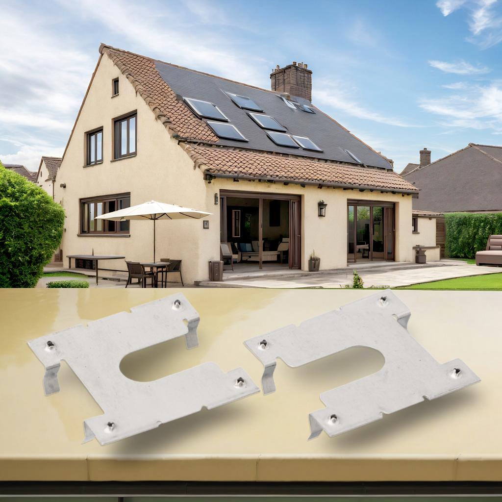 Grounding Washer Grounding Lug Photovoltaic Bracket Practical Silver Solar Panels PV Roof Fitting Rail Conductive Sheet 20pcs