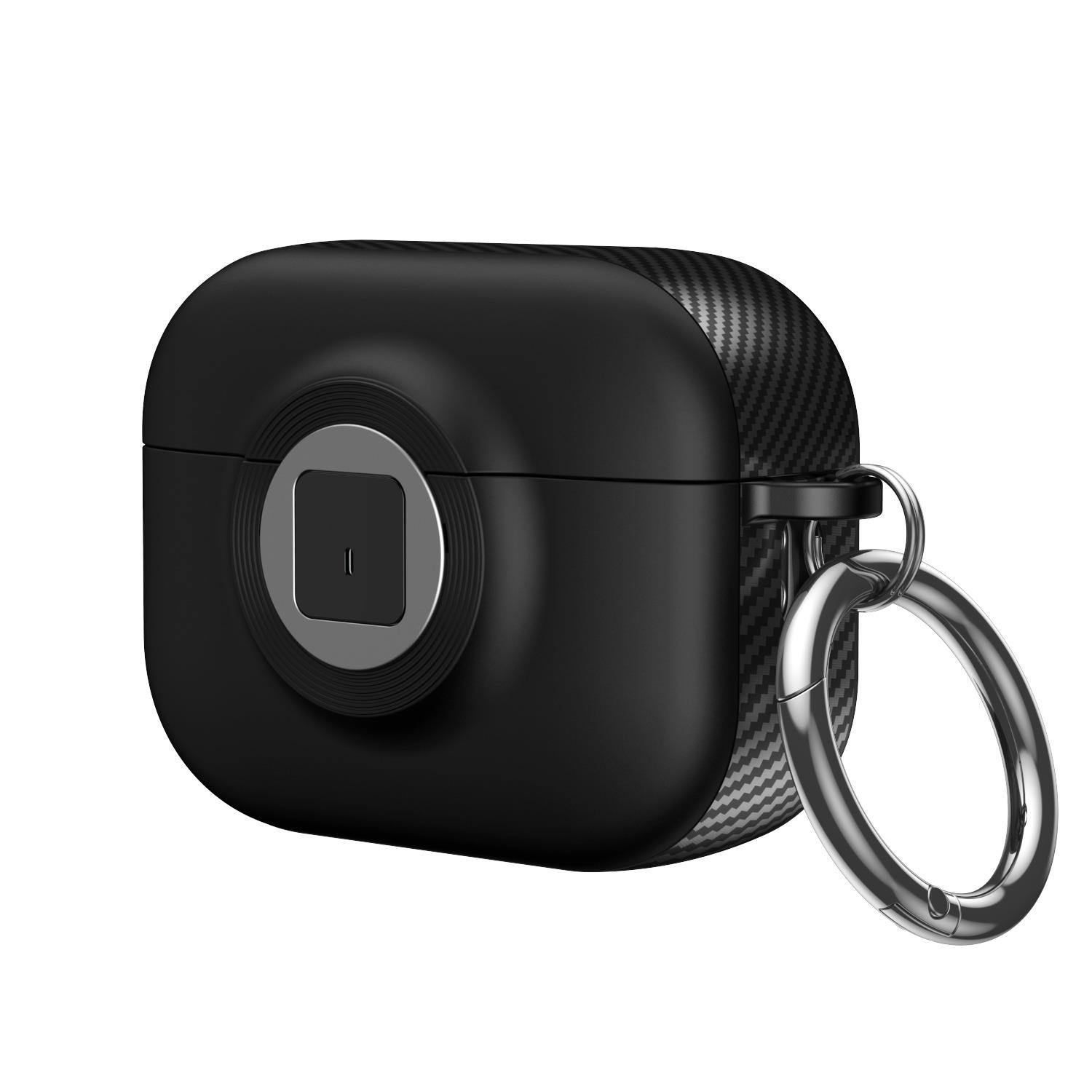 

For Airpods 4 Case With Secure Lock Cover For AirPods Pro 2 2nd 3nd 1st Generation Cases TPU PC Headphone Sheath With Keychain For Airpods 4