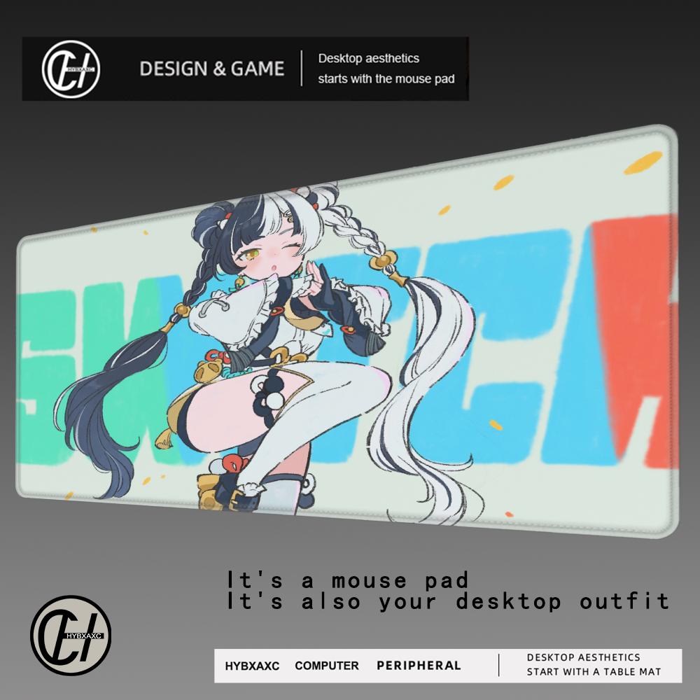 HYBXAXC New Role Pretty Zenless Zone Zero Dialyn Mouse Pad Kawaii Anime Girl ZZZ Mousepad PC Non-slip Keyboard Pad Cute Desk Mat