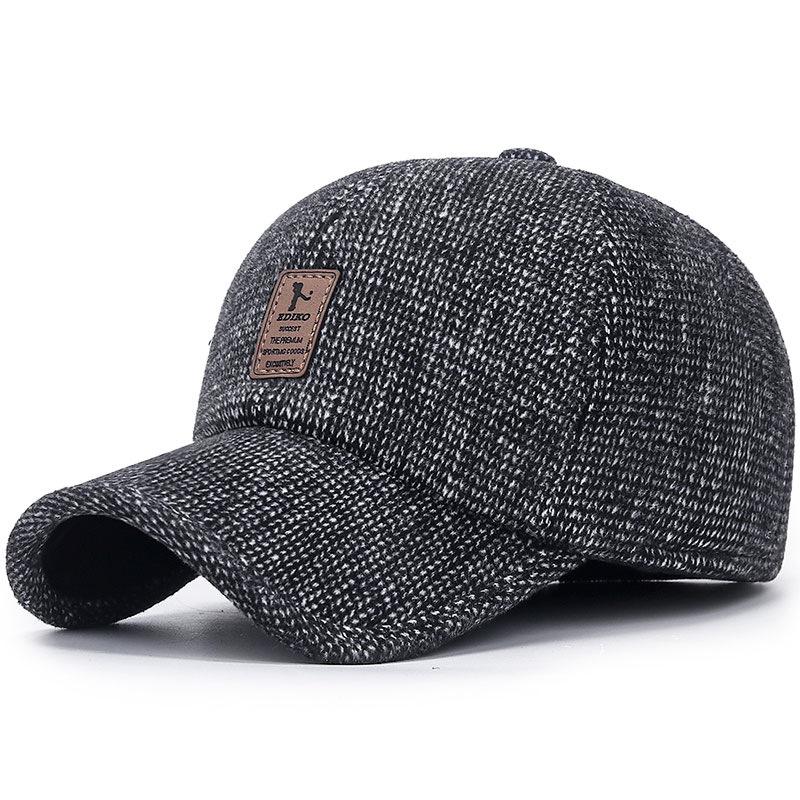 Men's Winter Warm Hats for Outdoor Cycling & Walking - Cold-Proof Earmuffs Cotton Baseball Cap