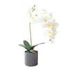 Flower Pot Artificial Orchid Bonsai Multi-Bloom Artificial Faux Plants  Home Decor