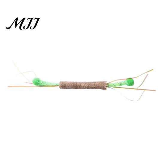 Portable Cat Interaction Tools Mesh Tube Toy, Interactive Kitten Chew Flexible with Linen Tassel Plush Ball Toy Wrap And Balls, Safe Teething