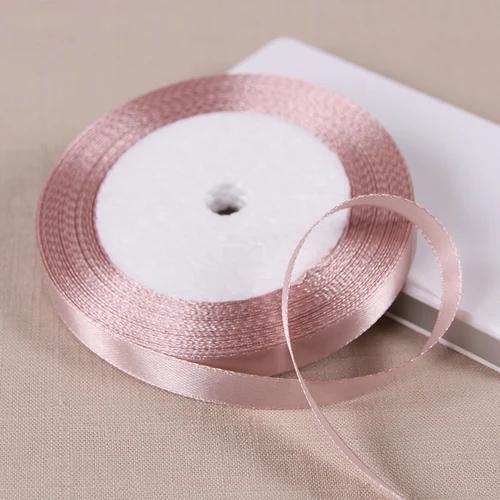 10mm Satin Ribbons DIY Wedding Birthday Party Artificial Silk Roses Crafts Supplies Sewing Acces Scrapbooking Material 25Yards