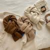 Solid Color Y2K Knitted Scarf Thicken Cross Woolen Scarf Fashion Winter Warm Scarf  Unisex