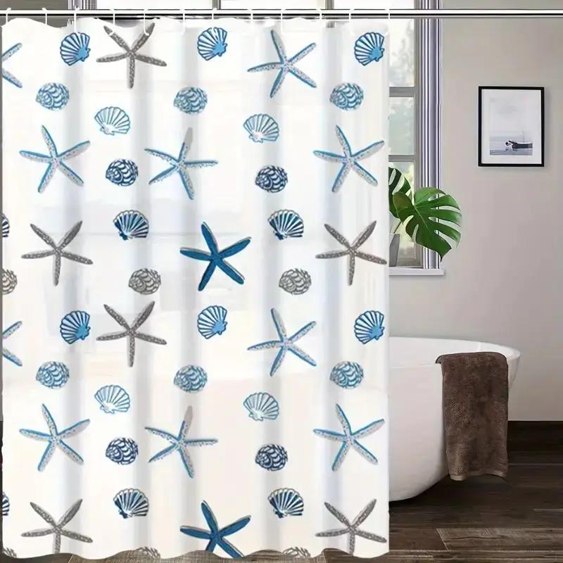 Patterned Bathroom Curtains, Shower Curtains, Bathroom Partition Curtains, Bathroom Decorative Accessories