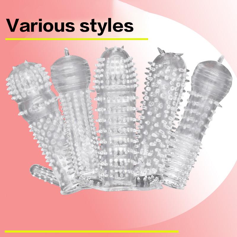 Flexible Crystal Spiked Penis Sleeve - Soft Elastic Adult Toy for Couples Enhancing Pleasure