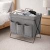 Large Capacity Dirty Clothes Storage Basket Folding Space Saving Snack Clothes Basket with Handle Clothing Storage Basket