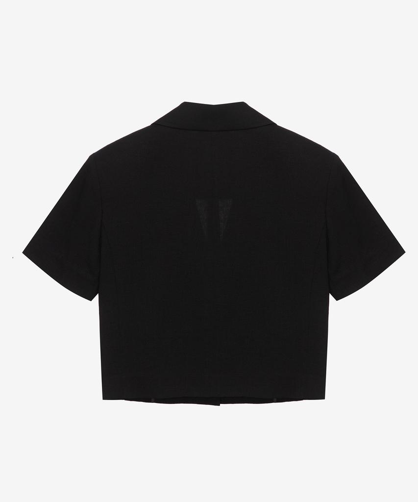 Mind Bridge Women [W] Cropped Short Sleeve Jacket - 2 Colors Myjk3203