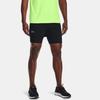 Under Armour Rush Series 2-In-1 Running Shorts Men Bottoms Black 1361577-001
