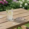 4Pcs Acrylic Dried Flower Coaster Heat-Resistant Waterproof Cup Mat Transparent Non-Slip